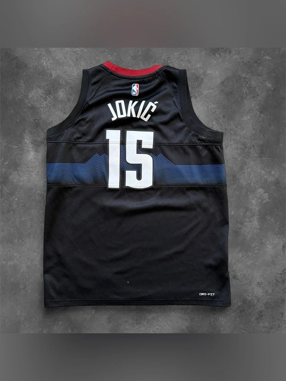 Denver Nuggets Boys Jersey L (14/16) Black Nike Nikola Jokic 5280 Dri-Fit